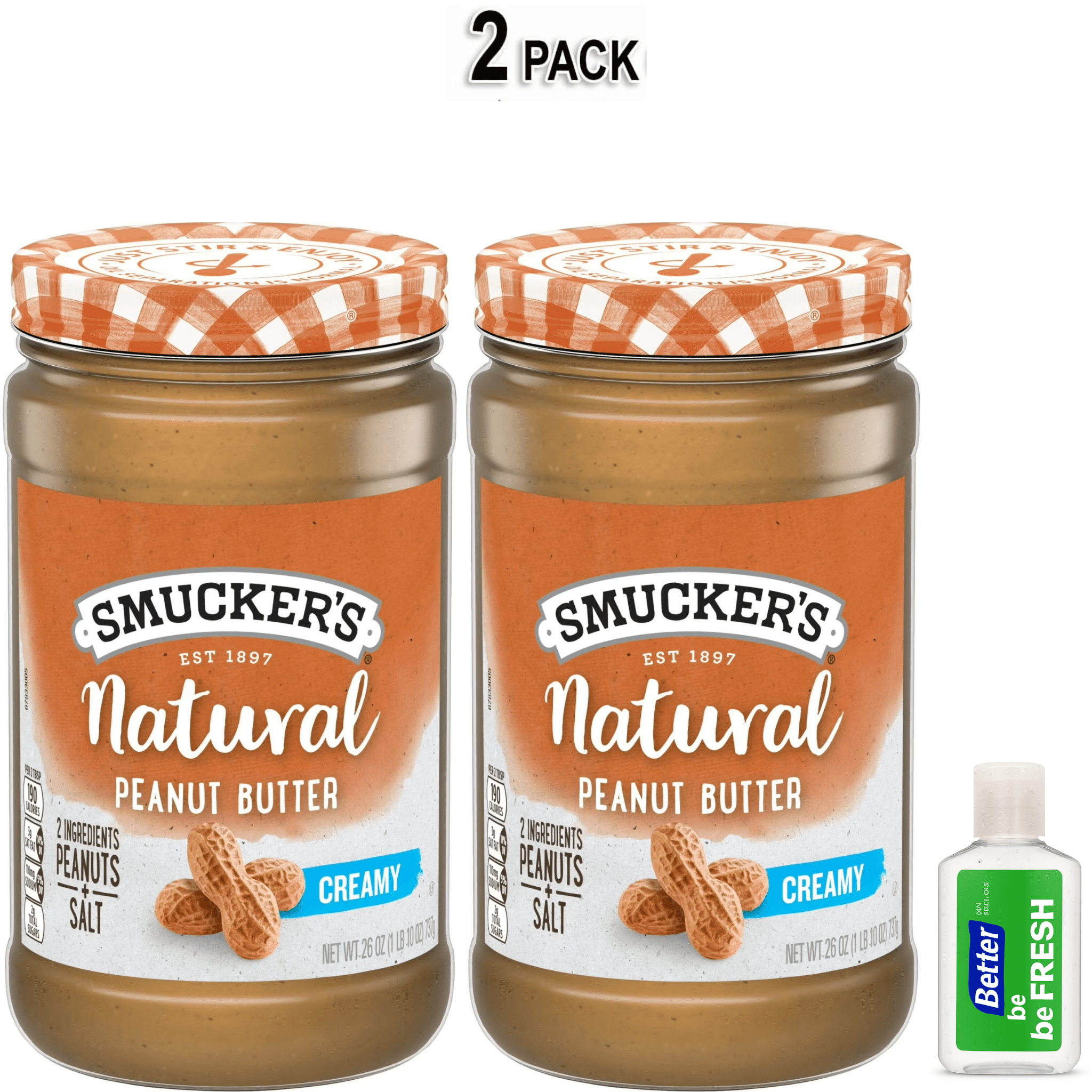 Smucker’s Natural Creamy Peanut Butter, 26 oz