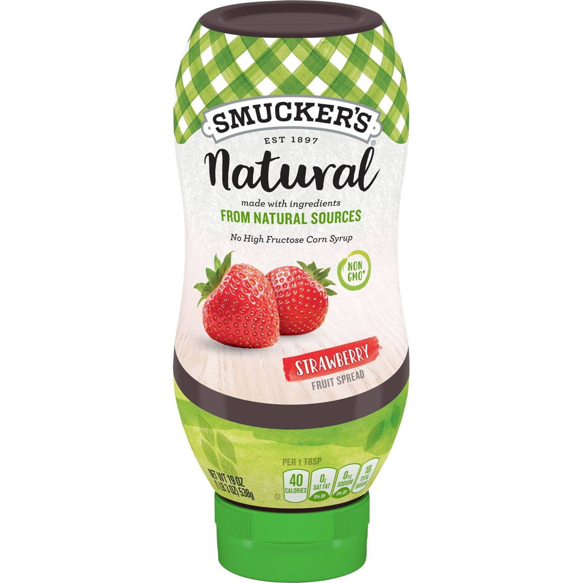 Smucker's Natural Strawberry Squeezable Fruit Spread - 19oz - Pack of 2