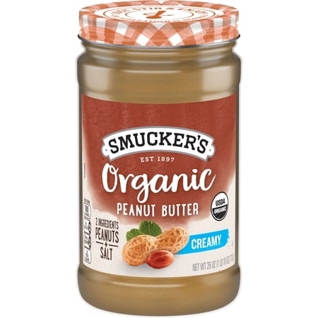 Smucker’s Organic Creamy Peanut Butter, 26 oz Jar