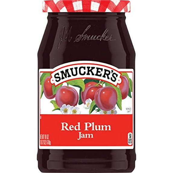 Smucker's Red Plum Jam 18 oz (Pack of 32)