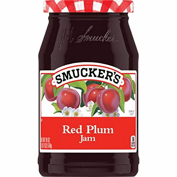 Smucker's Red Plum Jam 18 oz (Pack of 4)
