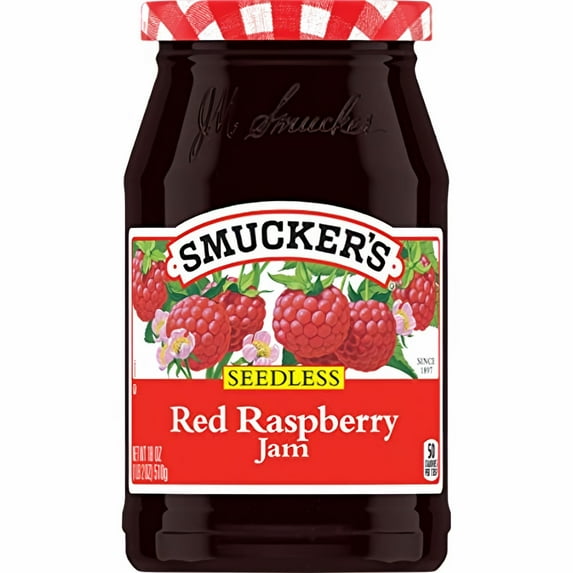 Smucker's Red Raspberry Jam 18 oz. (Pack of 72)