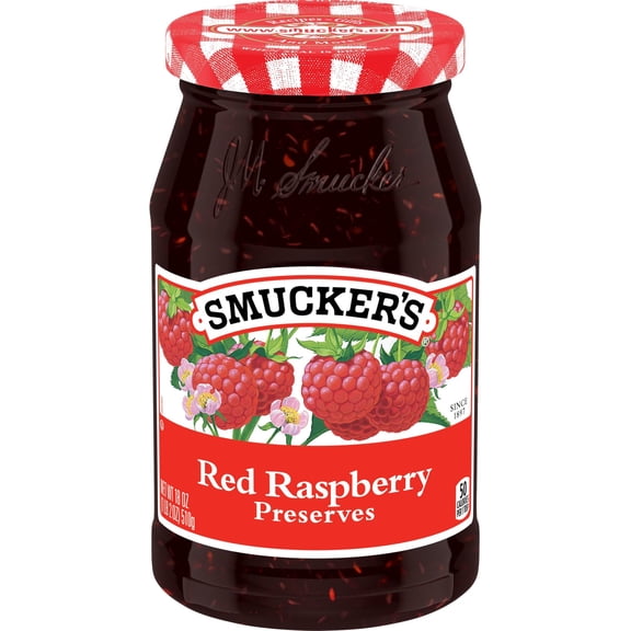 Smucker's Red Raspberry Preserves, 18 oz