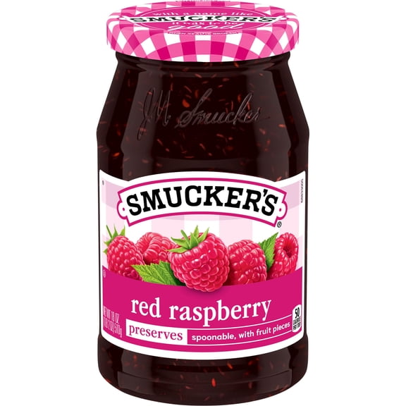 Smucker's Red Raspberry Preserves, 18 oz