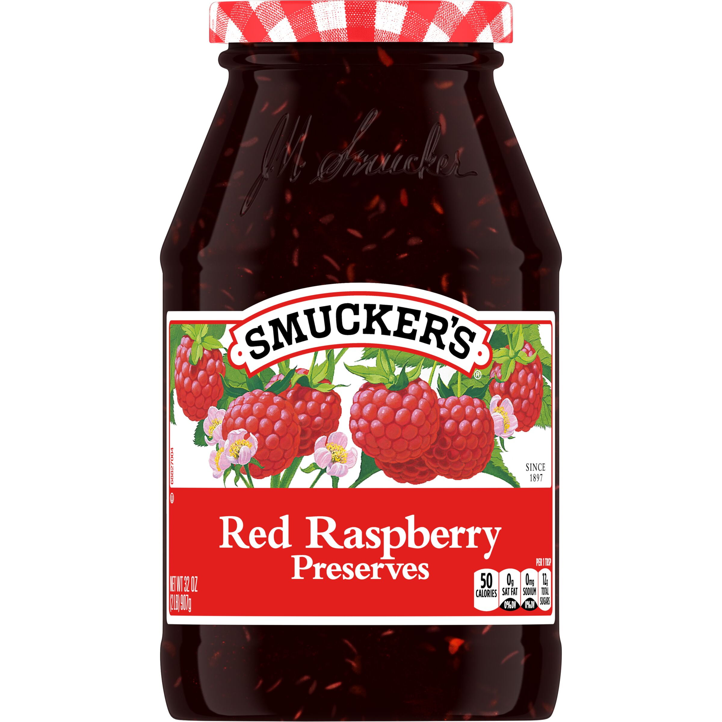 Smucker's Red Raspberry Preserves, 32 Ounces