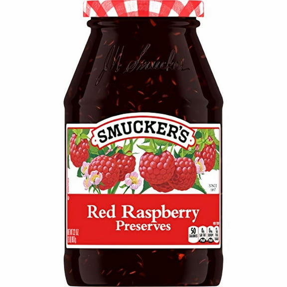 Smucker's Red Raspberry Preserves 32 oz (Pack of 5)