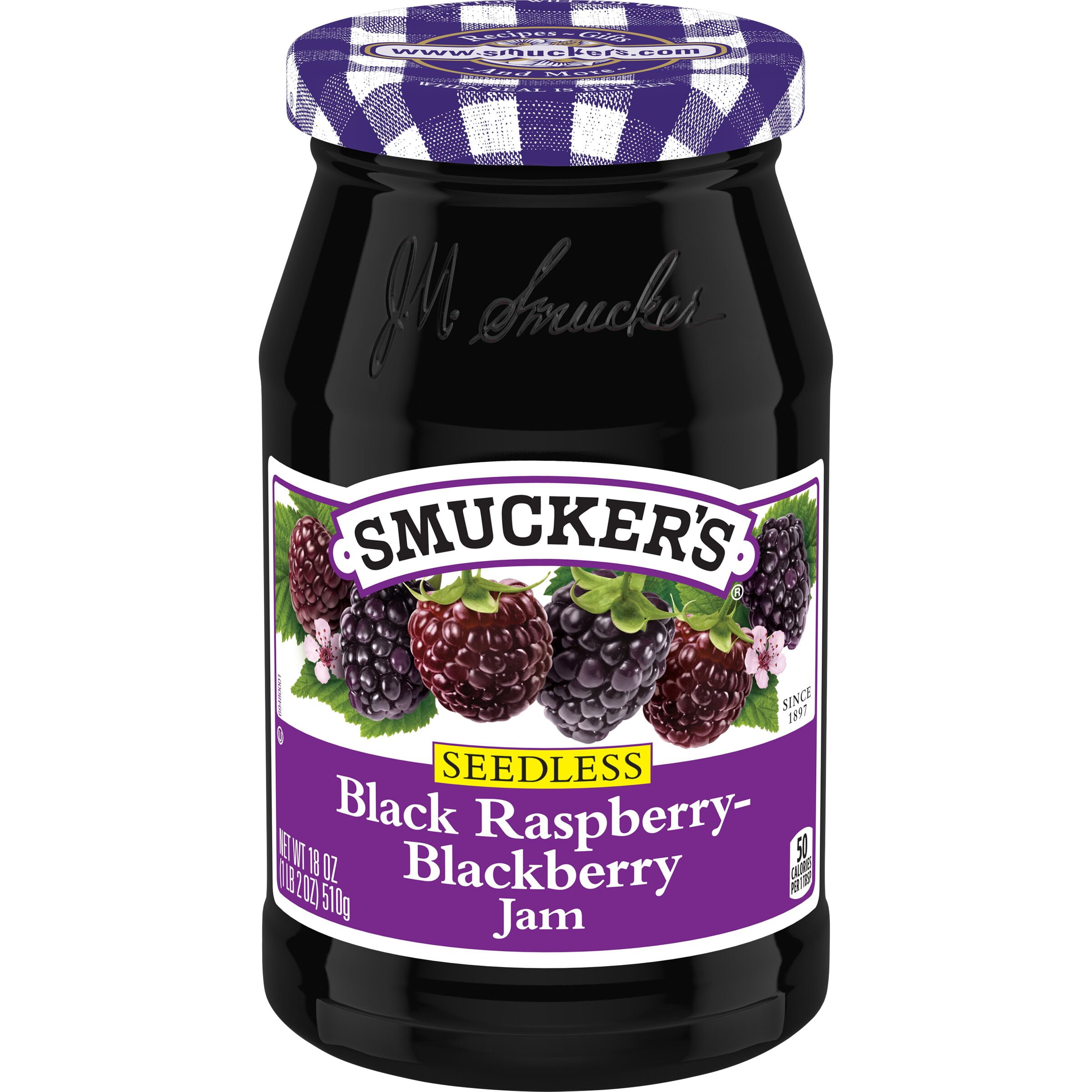 Smucker's Seedless Black Raspberry Blackberry Jam, 18 Ounces