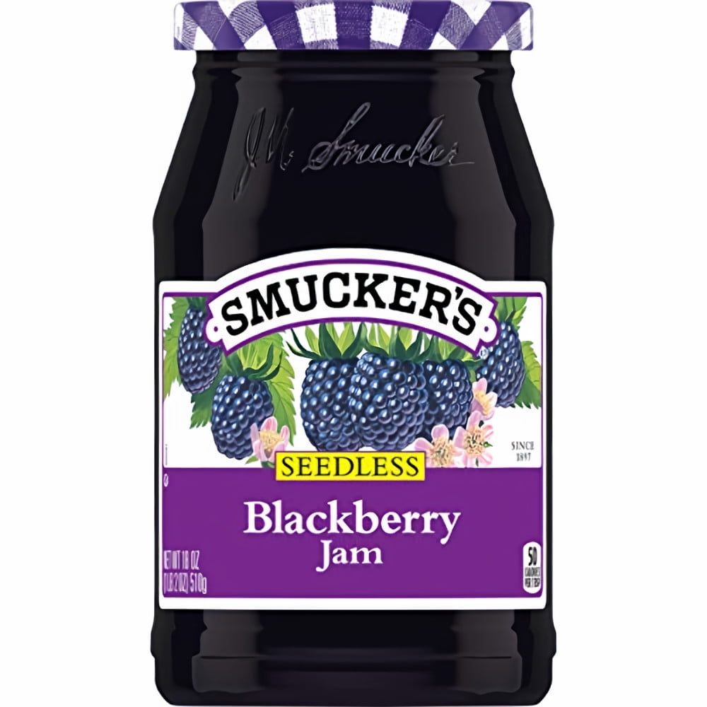 Smucker's Seedless Blackberry Jam 18-Ounce (Pack of 5)