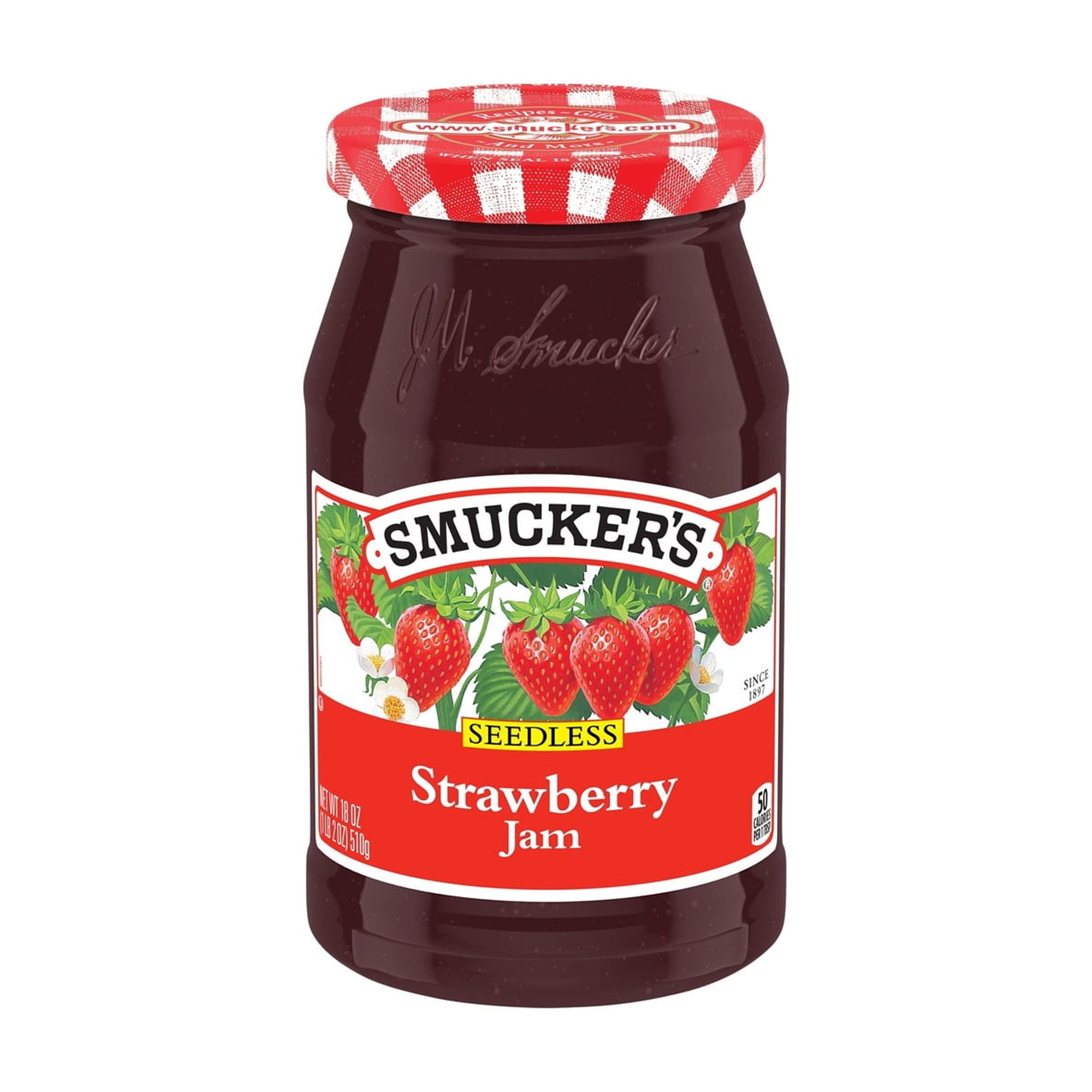 Smucker's Seedless Strawberry Jam 18 oz. (Pack of 8)