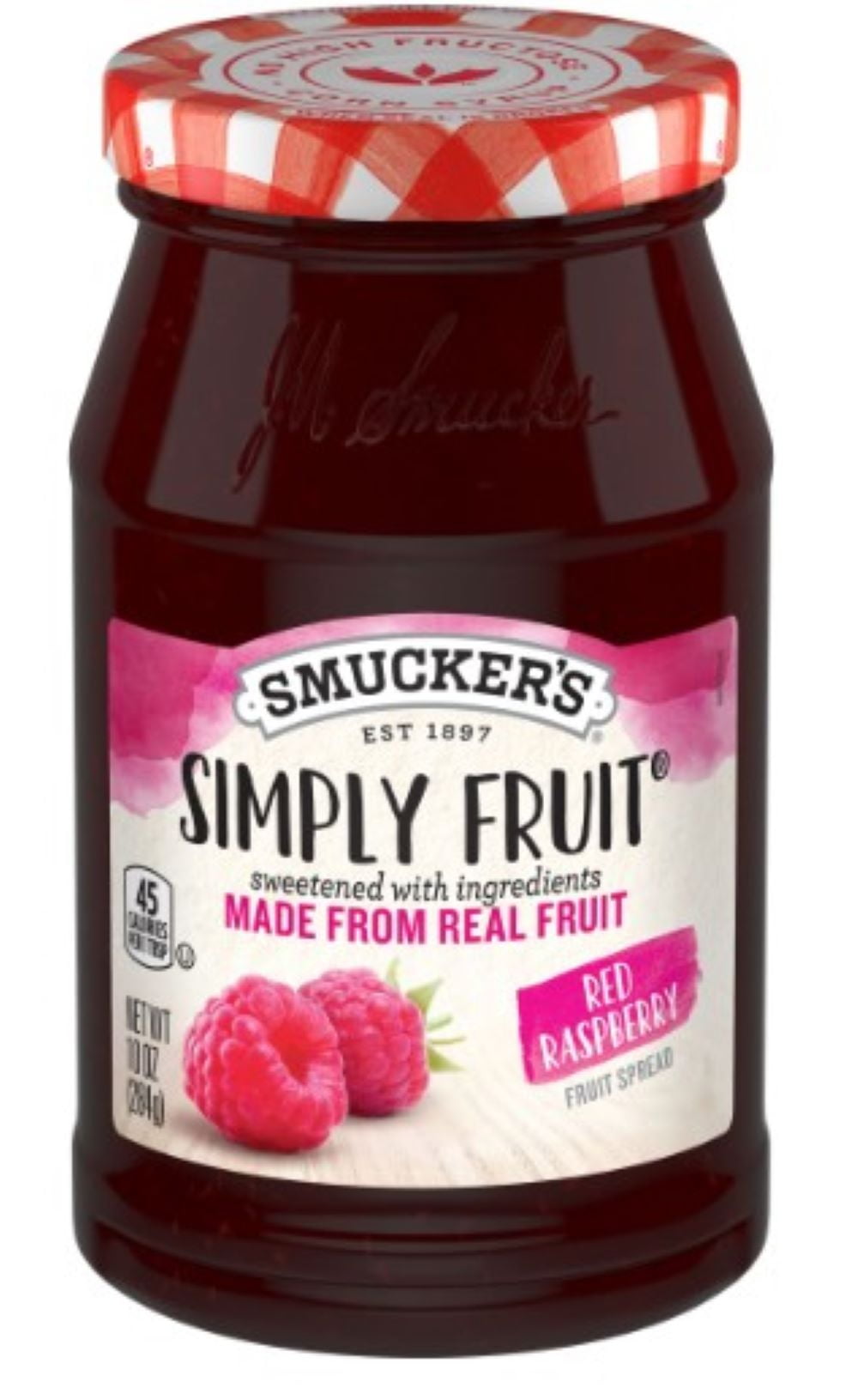Smucker's Simply Fruit Spreadable Red Raspberry 10 oz (Pack of 5)