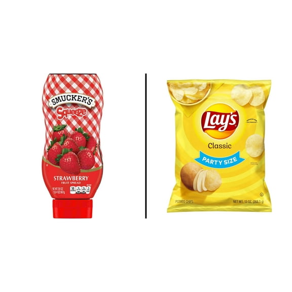 Smucker's Squeeze Strawberry 20 oz & Lay's Classic Potato Chips 13 oz