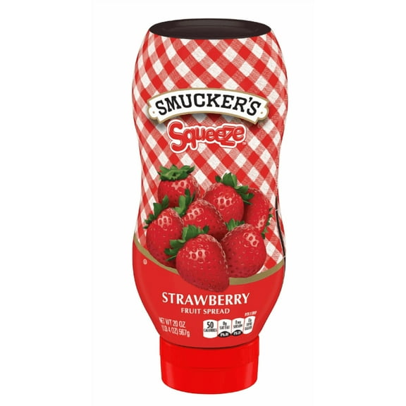 Smucker's Squeeze Strawberry Fruit Spread, 20 Ounces (Pack of 4)