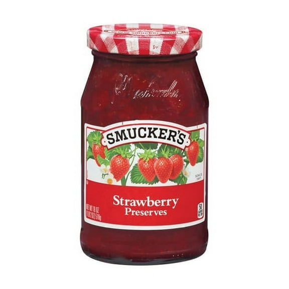 Smuckers Strawberry Preserves Fruit Spread, 12 Oz, 6 Pack