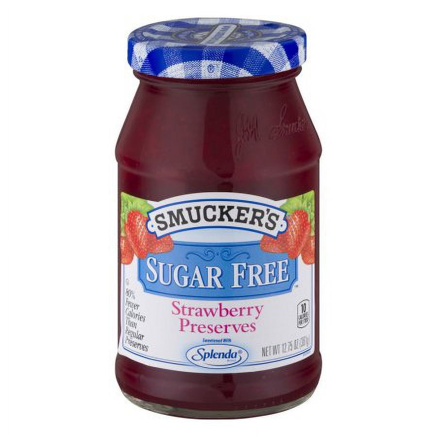 Smucker's Strawberry Sugar Free Preserves - 12.75 oz (Pack of 6)