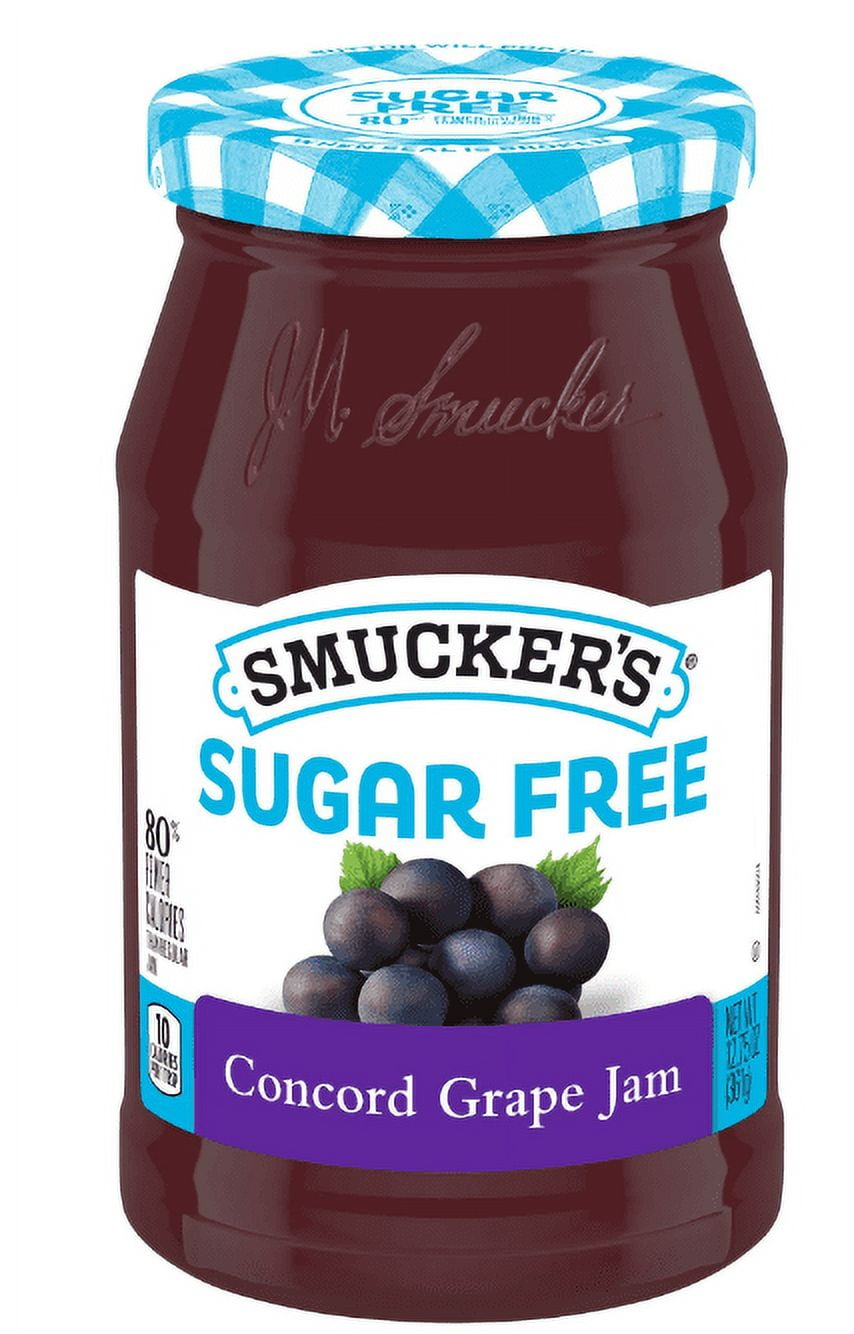 Smucker's Sugar Free Concord Grape Jam with Splenda Brand Sweetener, 12.75 Ounces (Pack of 4)