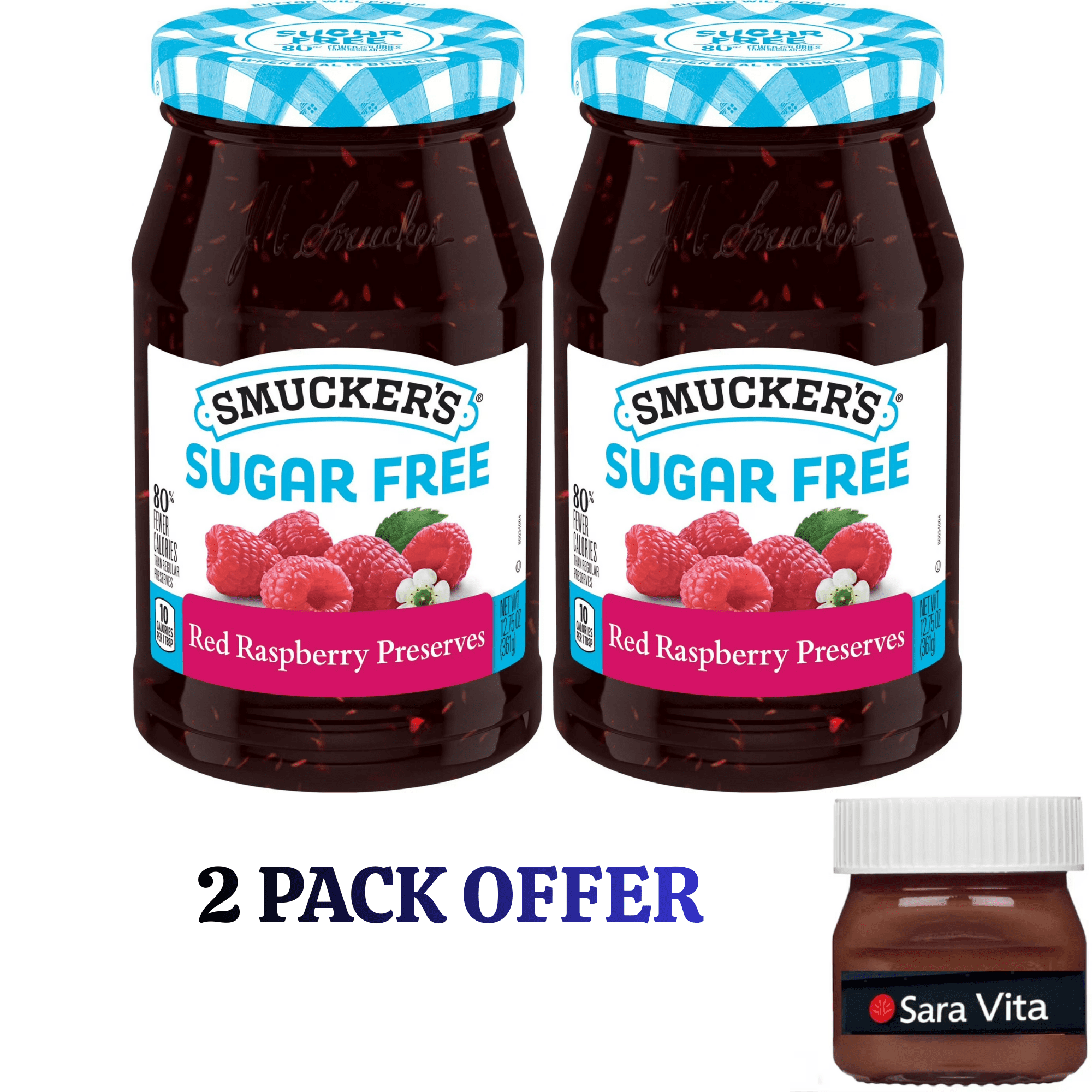 Smucker's Sugar Free Red Raspberry Preserves, 12.75 oz