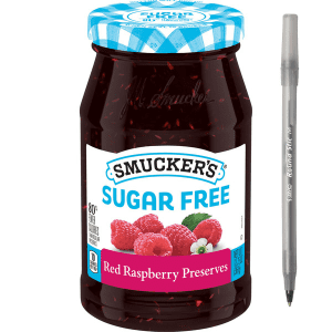 Smucker's Sugar Free Red Raspberry Preserves Sweetened with Splenda