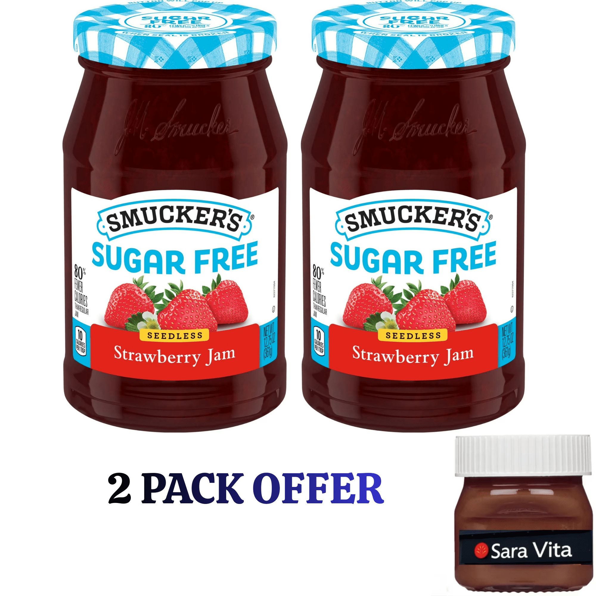 Smucker's Sugar Free Seedless Strawberry Jam, 12.75 oz