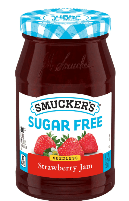 Smucker's Sugar Free Seedless Strawberry Jam with Splenda Brand Sweetener, 12.75 Ounces (Pack of 4)
