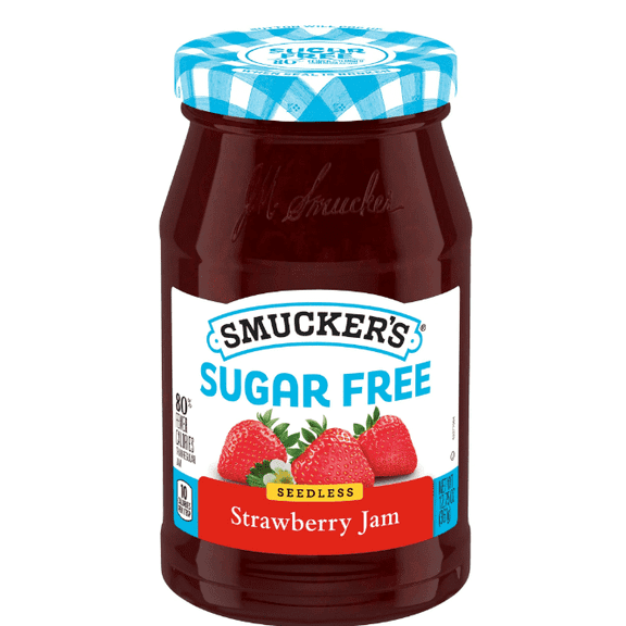 Smucker's Sugar Free Seedless Strawberry Jam with Splenda Brand Sweetener, 12.75 Ounces (Pack of 4)