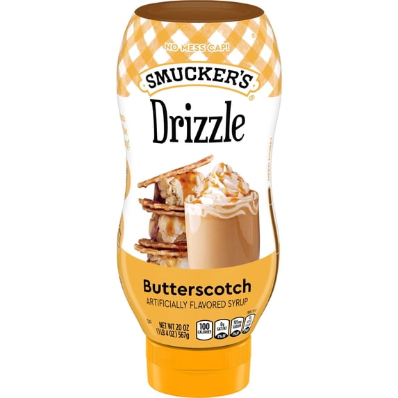 Smucker's Drizzle Butterscotch Artificially Flavored Syrup, 20 oz Squeezable Bottle