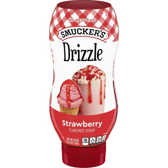 Smuckers Drizzle Strawberry Flavored Syrup, 20 oz Squeeze Bottle