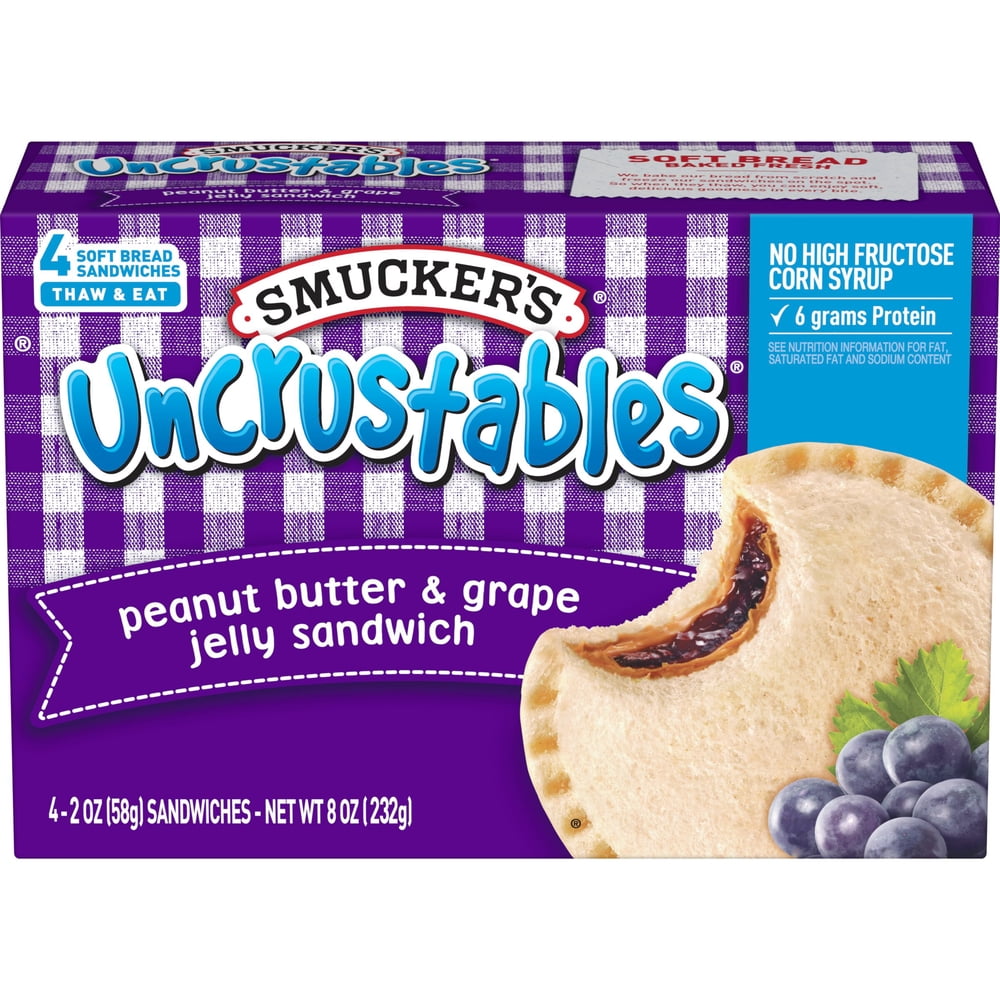 The J.M. Smucker Co. Uncrustables Peanut Butter & Grape package