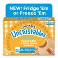 thumbnail image 1 of Smucker’s Uncrustables Peanut Butter & Honey Spread Sandwiches, 4 Count, 2 oz Each, Frozen, 1 of 14