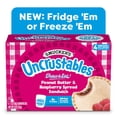 thumbnail image 1 of Smucker’s Uncrustables Peanut Butter & Raspberry Spread Sandwiches, 4 Count, 2 oz Each, Frozen, 1 of 14