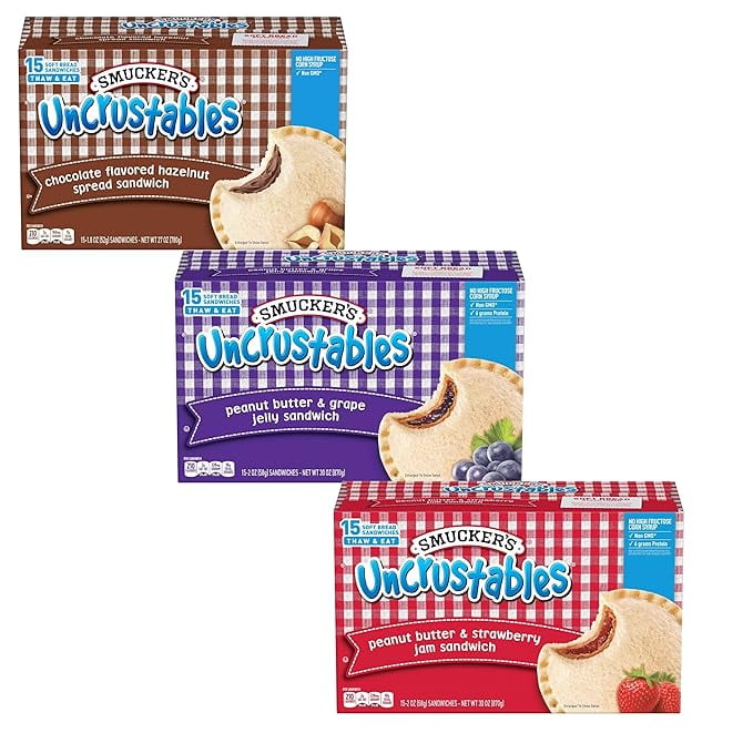 Smucker's Uncrustables Variety Pack Peanut Butter & Grape Jelly