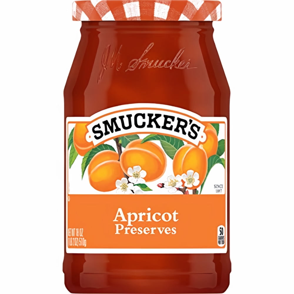 Smuckers Apricot Preserves, 18 Oz (Pack of 6)