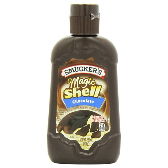 Smuckers Magic Shell Ice Cream Topping, Chocolate Flavor, 7.25-Ounce Bottle Pack Of 3