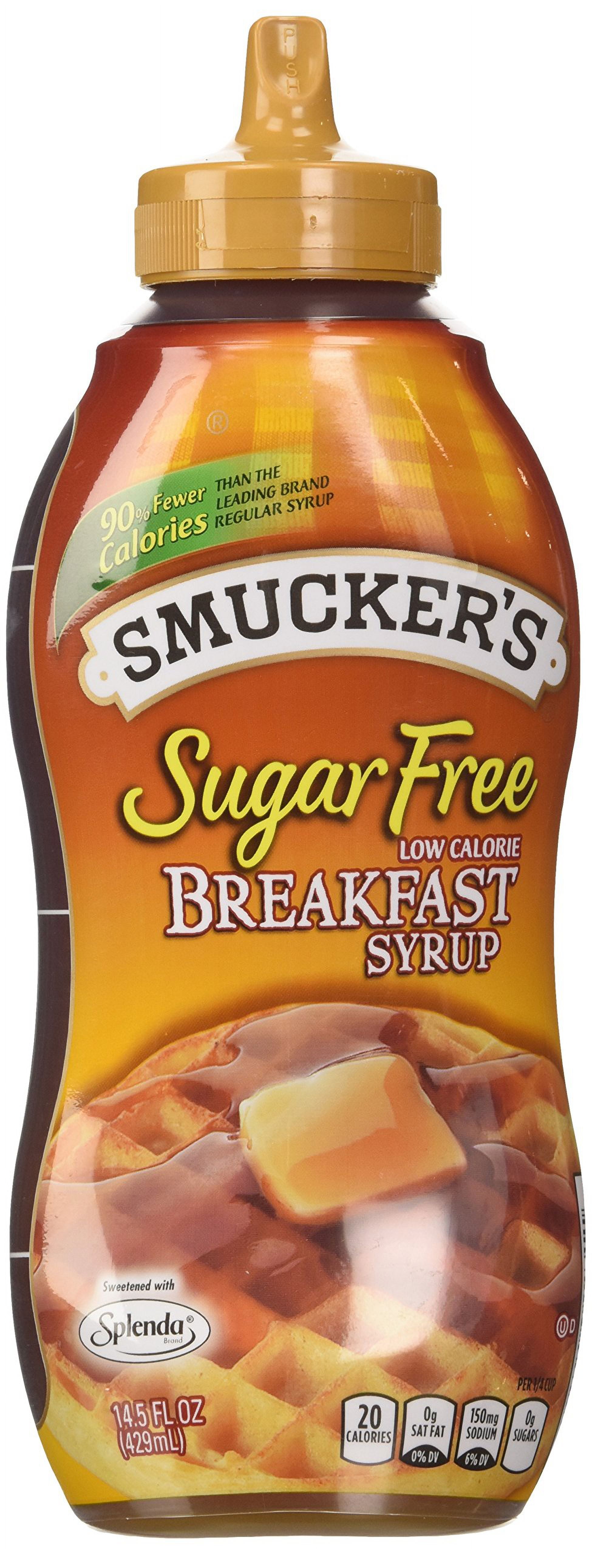 Smuckers Sugar Free Breakfast Syrup, 14.5 Fl Oz (Pack of 2) ES6