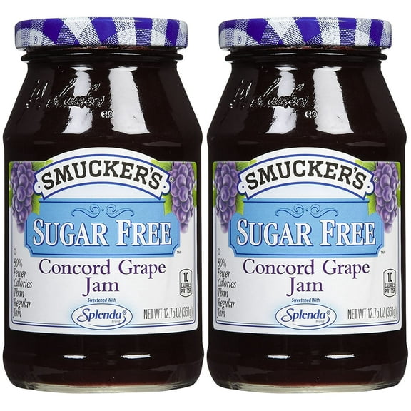 Smuckers Sugar-Free Concord Grape Jam 12.75 (Pack of 2)