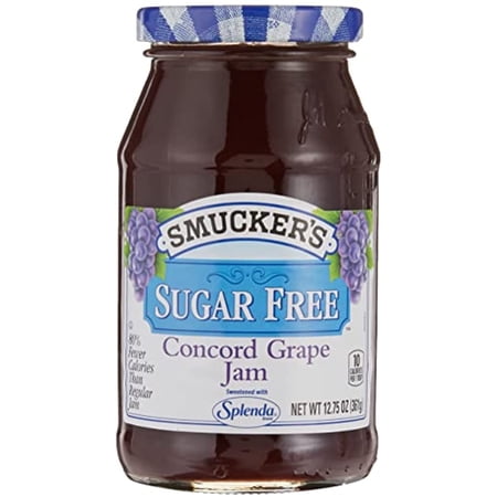 Smuckers Sugar Free Concord Grape Jam With Splenda Brand Sweetener, 12.75 Oz