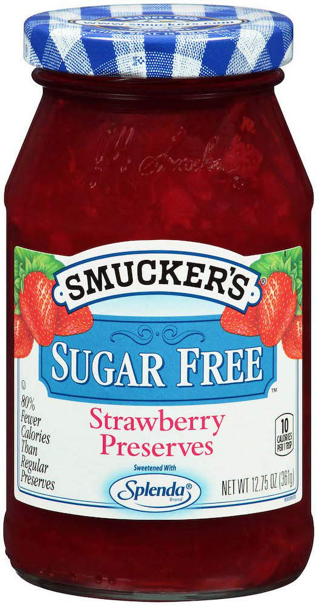Smuckers Sugar Free Strawberry Preserves, 12.75 Ounce Packaging May Vary