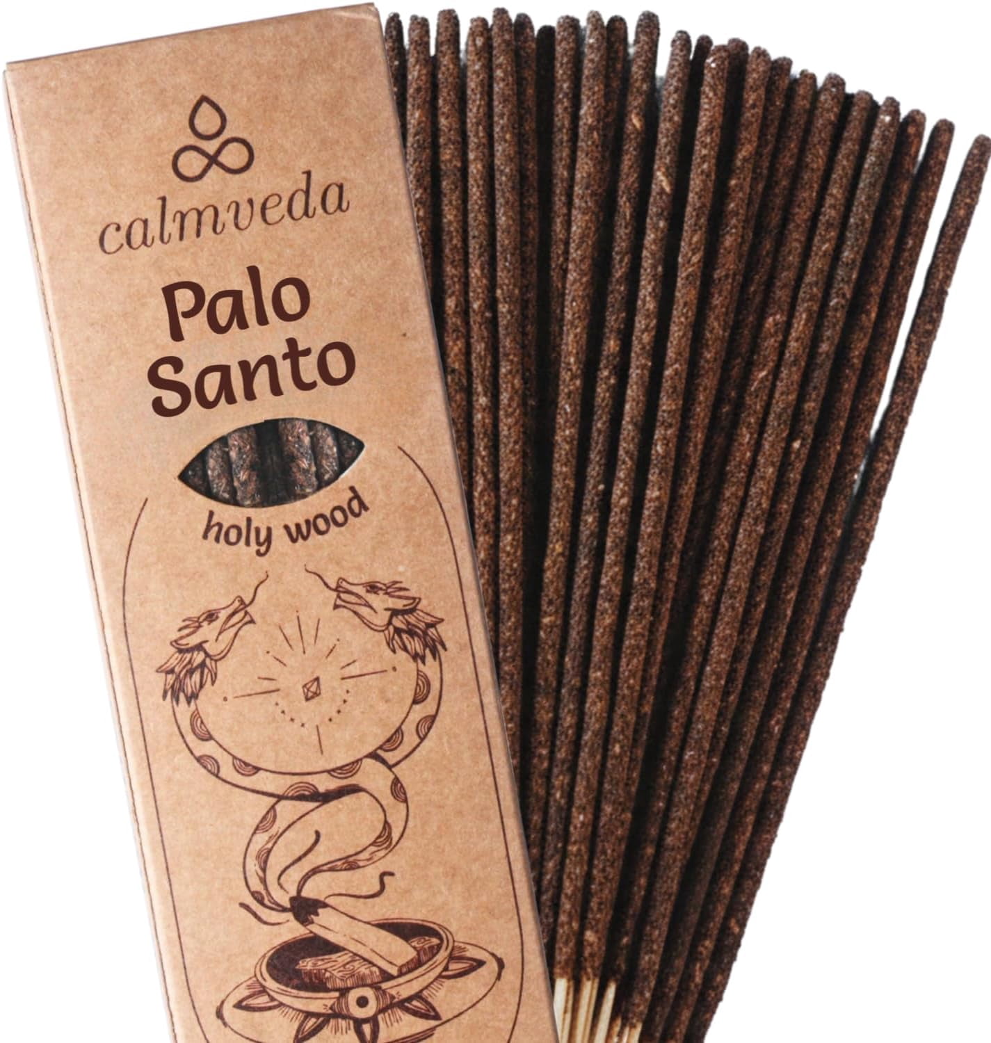 Smudge Palo Santo Sticks Incense - for Energy Cleansing Protection Incense (24+ Sticks, 9 inches) Thick Natural Incense with Real Peru Palo Santo Resin |Inciensos para Sacar Malas Energias
