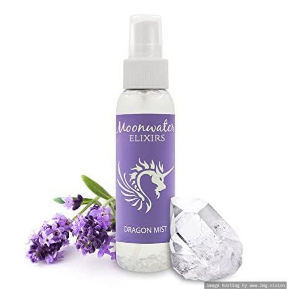 Smudge Spray with Lavender for Cleansing and Clearing Negative Energy. Aura Support for Protection, Relaxation and Grounding. Moonwater Elixirs with Crystals and Reiki