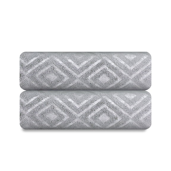 Smuge 2 Pack Large Bath Towel Set 35 x 70 Inches, Microfiber Ultra Soft Plush, Highly Absorbent Quick Dry Luxurious Oversized Bath Sheets Towels (Light Gray）