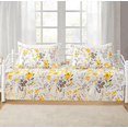 thumbnail image 1 of Smuge 3 Piece Daybed Cover Set, Double Sided Quilting Classic Design for All Season, Matching 2 Shams, 39"x75", Yellow Flower, 1 of 8