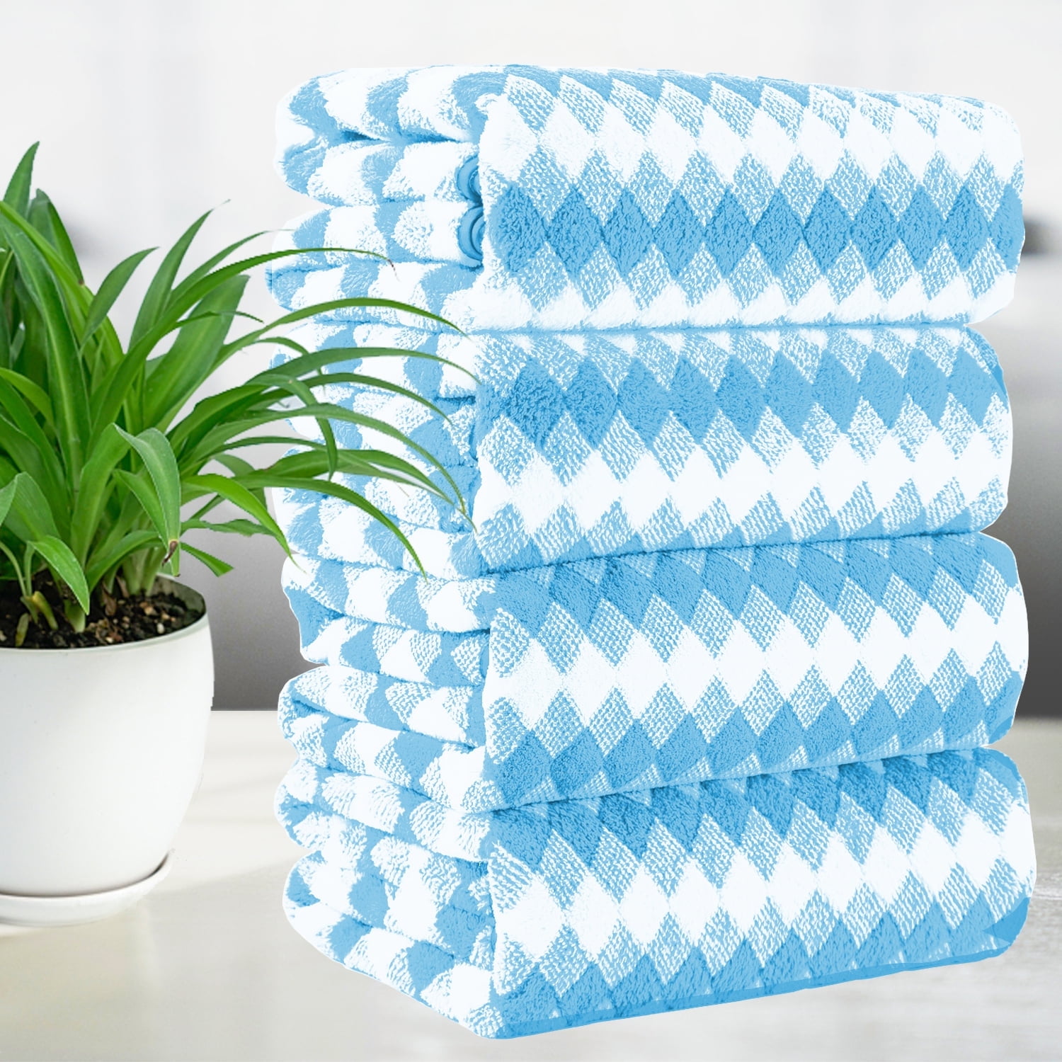 Smuge 4 Pack Bath Towels Extra Large 35"x 70"Highly Absorbent Quick Dry