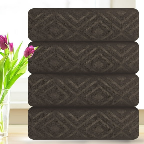 Smuge 4 Pack Oversized Bath Towel Set Dark Coffee 600 GSM Ultra Soft Extra Large Bath Sheet Towels 35"x70" Bathroom Towels Hotel Luxurious Towels