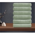 thumbnail image 1 of Smuge 6 Pack Oversized Bath Sheet Towels (27 x 54 in, Light Green) 700 GSM Ultra Soft Large Bath Towel Set Thick Cozy Quick Dry Bathroom Towels Hotel Luxurious Towels, 1 of 6