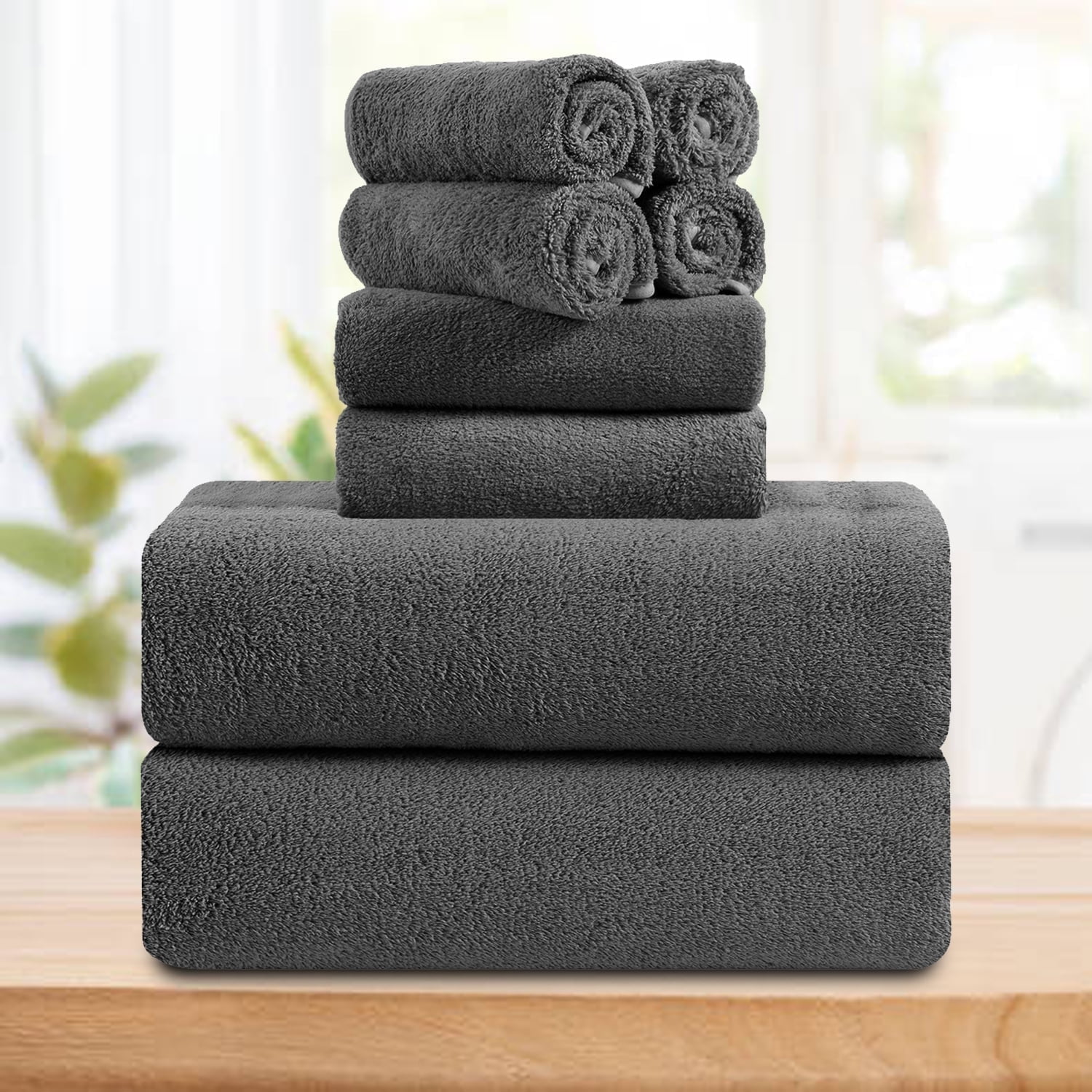 Smuge Extra Adult Size 8 Piece Bath Sheet Towels Set, 700 GSM Quick Dry ...