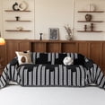 thumbnail image 1 of Smuge Sofa Cover Couch Cover Protector Slipcover, L Shape 3 Cushion Throw Sofa Towel Furniture Cover for Dogs Cats Home Decor (71"x 150", Black), 1 of 8