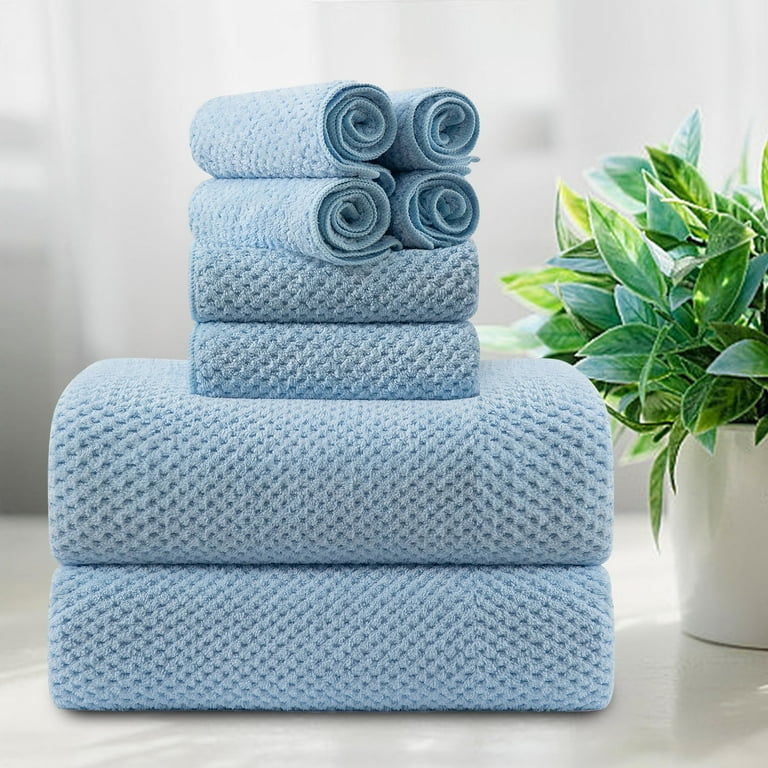 Smuge XL Bath Towel Set (8 Pcs): Large, Hand Towels,