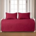 thumbnail image 1 of Smuge 3 Piece Daybed Cover Set, Double Sided Quilting Classic Design for All Season, Matching 2 Shams, 39"x75", Red, 1 of 9