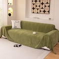 thumbnail image 1 of Smuge Sofa Cover, Couch Cover Protector Slipcover L Shape Sofa towel Furniture Cover for Pets Dogs Cats Home Decor (71"x 150", Blackish Green), 1 of 8