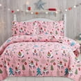 Smuge quilts Full Queen Size Kids Bedding Set For Girls Microfiber