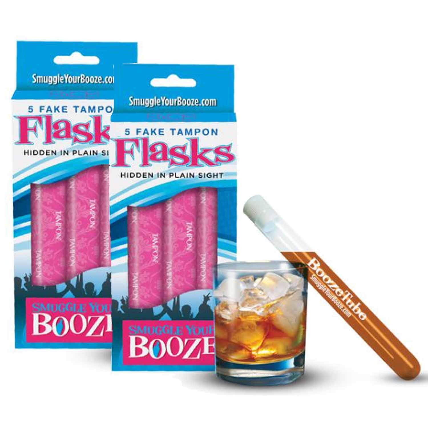 Smuggle Your Booze with SE33 10 Tampon Flasks and 10 Sleeves